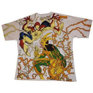 HIPTRACK Spiderman Electro AOP Boot Marvel Comics Crew T-Shirt Large Bangkok